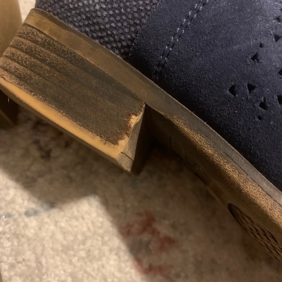 TOMS Blue Suede Booties - Picture 6 of 8